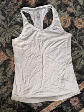 Nike White Women's Dri-FIT Racerback Performance Tank